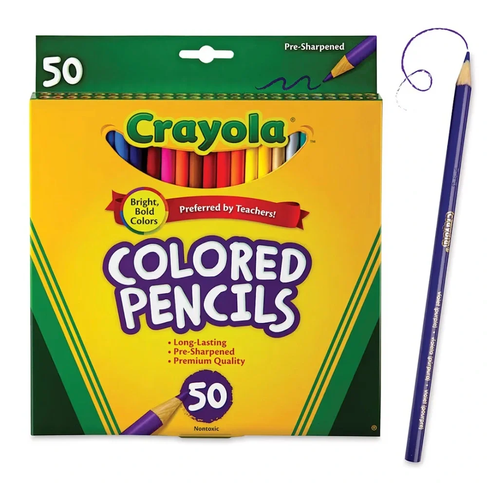 NWT - Crayola Colored Pencils Set of 50